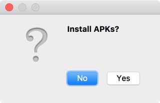 adbLink - installing Kodi (prompt)