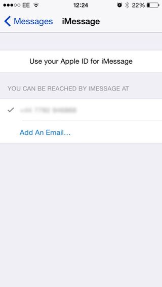Sign into iCloud for iMessage